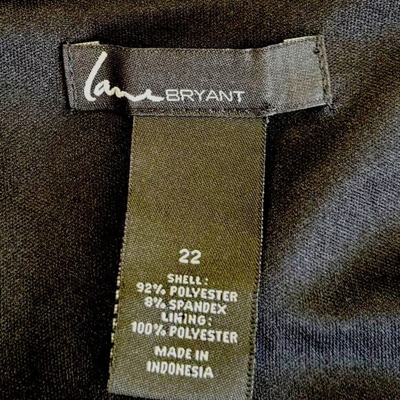 Lane Bryant Floral Sleeveless Sheath Casual Dress Belted Plus Size 22 Multicolor - Picture 12 of 12